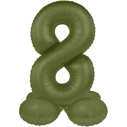 8 Year Figure Balloon Green Matt 72cm