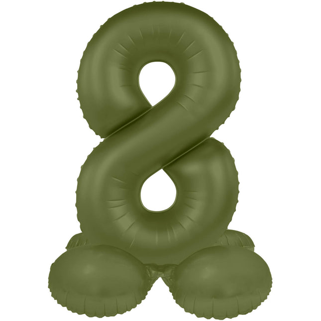 8 Year Figure Balloon Green Matt 72cm