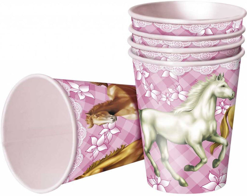 Tasses à chevaux 200ml 8pcs
