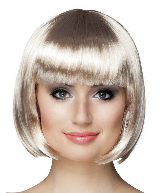 Perruque Bob Blonde Platine
