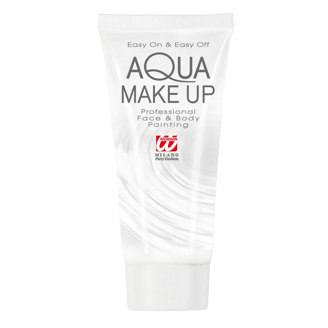 Aqua Make-Up Tube 30Ml, blanc