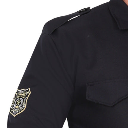 Costume de policier pour homme noir