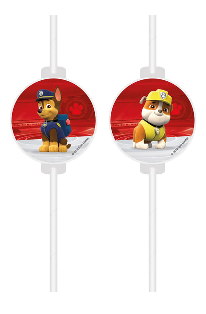 Paw Patrol Paw Patrol Paper Straws Decoration 4pcs