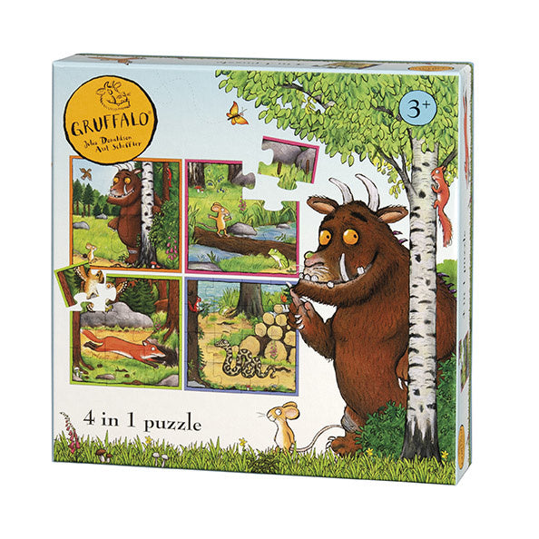 Puzzle 4 en 1 du Gruffalo