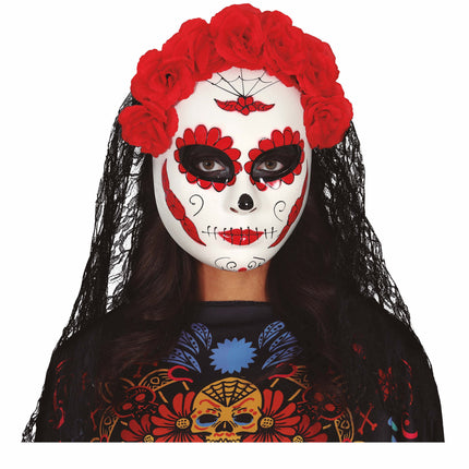 Masque Dia De Los Muertos Veil