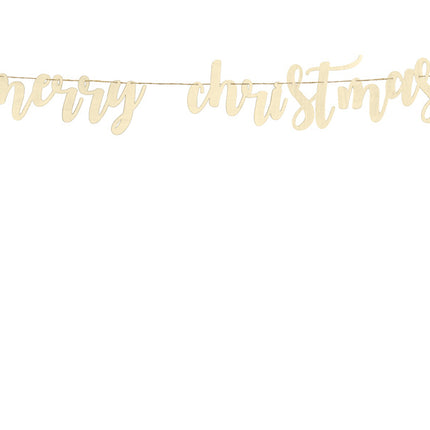 Flagline Joyeux Noël en bois 87cm