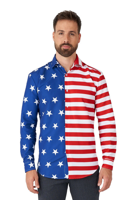 Chemise USA Flag Men <tc>Suitmeister</tc>