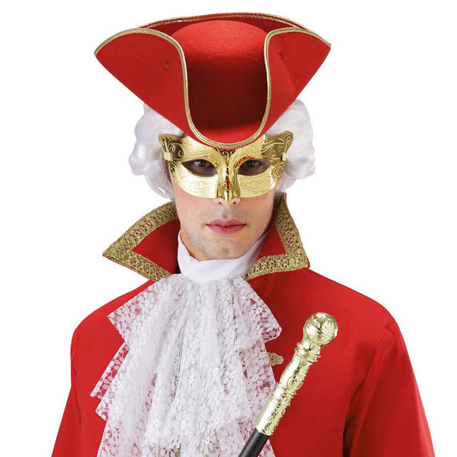 Masque d'or pour les yeux Métallique