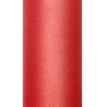 Rouleau de tulle rouge 15cm 9m