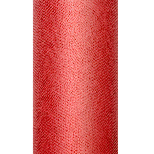 Rouleau de tulle rouge 15cm 9m