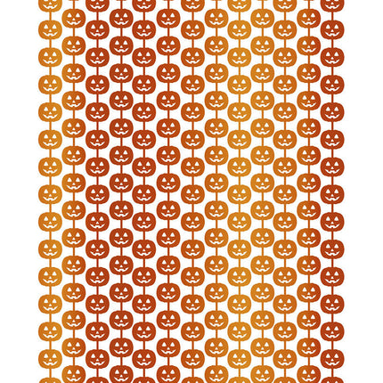 Rideau de porte Halloween Citrouilles 2m