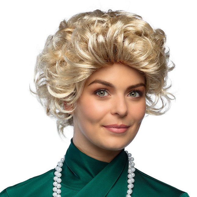 Perruque blonde courte