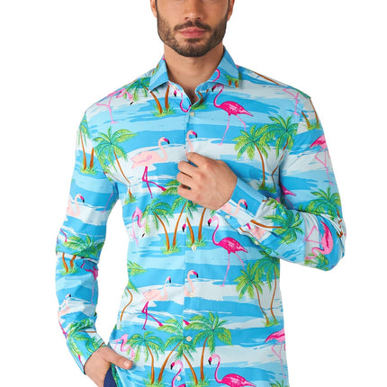 Chemise Hawaii Flamingo Hommes <tc>OppoSuits</tc>