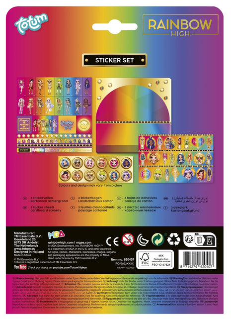 Jeu d'autocollants Rainbow High