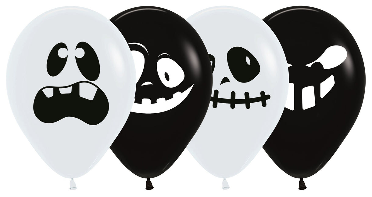 Ballons Fantômes Mélange 30cm 25pcs