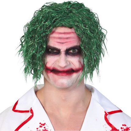 Perruque d'Halloween Joker Vert