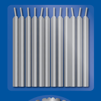 Bougeoir argenté 6cm 12pcs