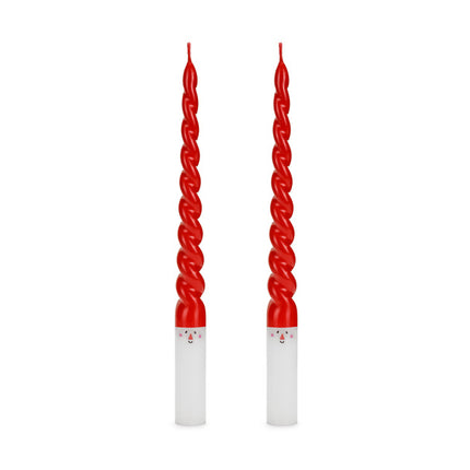 Bougies Père Noël 25cm 2pcs