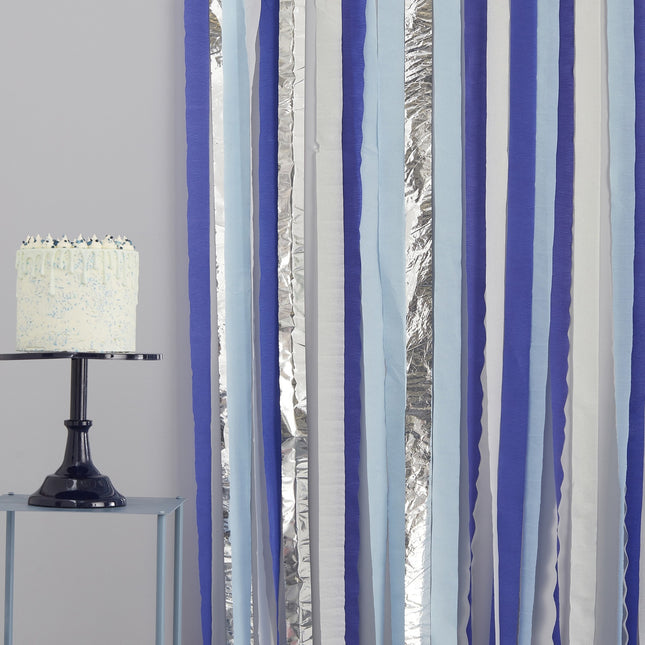 Guirlandes de décoration suspendues bleues Ensemble de guirlandes faites maison 2m