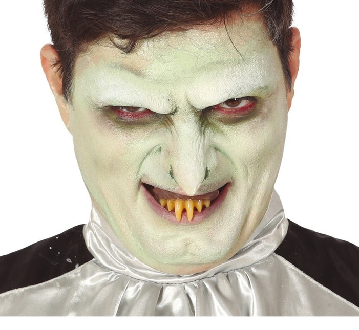 Dents de vampire d'Halloween Jaune