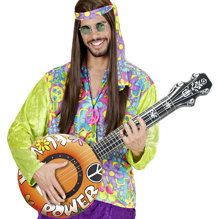 Hippie 60S Faux Banjo Orange Gonflable 1m