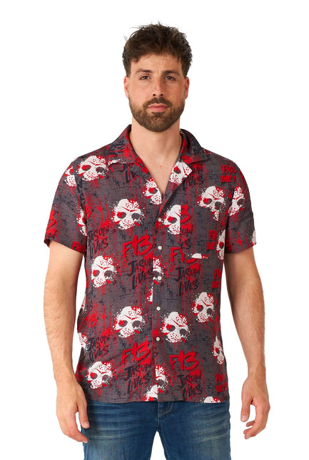 Chemise Vendredi 13 Manches courtes Hommes <tc>OppoSuits</tc>