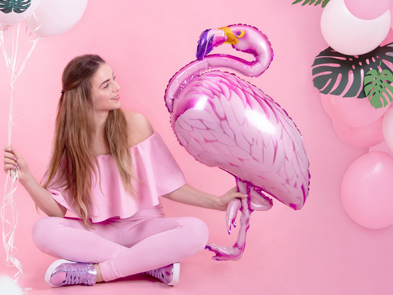 Ballon à l'hélium Flamingo vide 95cm