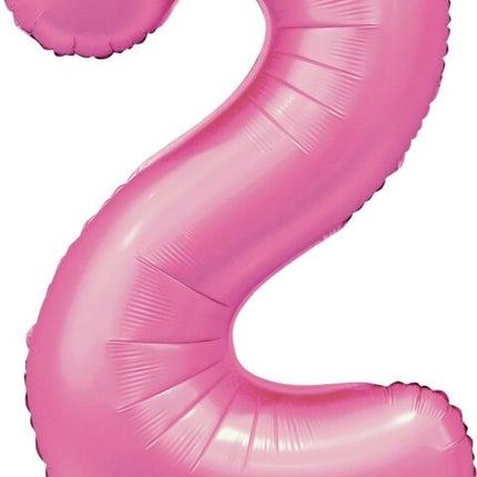 Ballon à figures rose 2 ans Gloss 86cm
