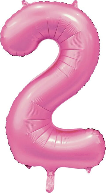 Ballon à figures rose 2 ans Gloss 86cm