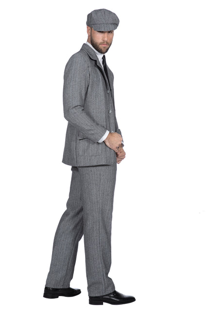 Costume Veste homme des années folles Gris