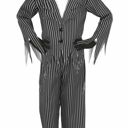 Costume d'Halloween Squelette Enfant Noir Blanc