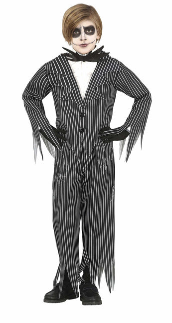 Costume d'Halloween Squelette Enfant Noir Blanc