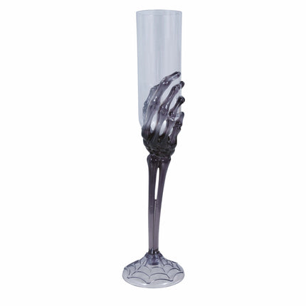 Main de squelette en verre pour Halloween 25cm