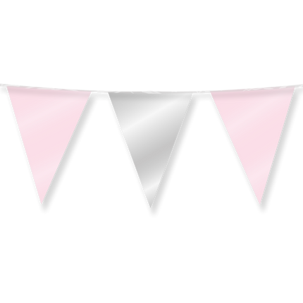 Guirlande rose argentée 10m