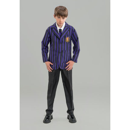 Costume mercredi Uniforme scolaire noir/violet Garçon