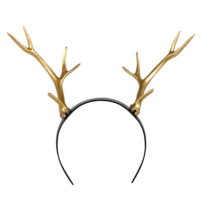 Bandeau à cheveux doré Cerf