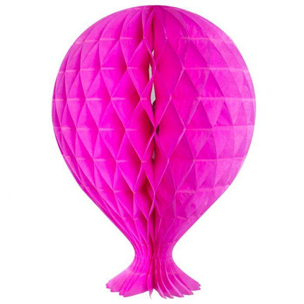 Ballon nid d'abeille Fuchsia 37cm