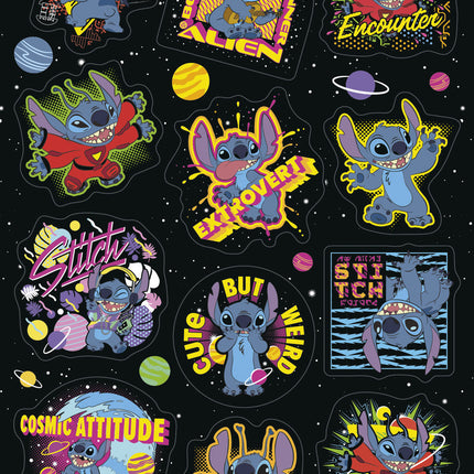 Disney Stickers Stitch Glitter