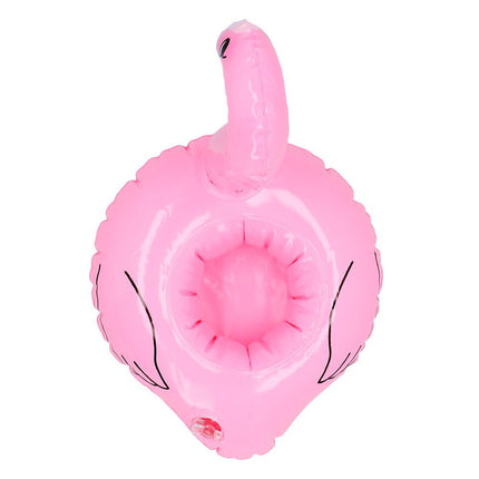 Flamingo Bekerhouder Opblaasbaar 18cm van Boland koop je bij Partywinkel