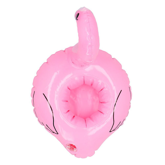 Flamingo Bekerhouder Opblaasbaar 18cm van Boland koop je bij Partywinkel