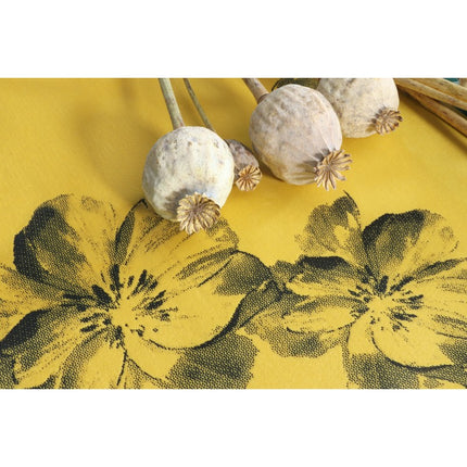 Chemin de table floral jaune 3m