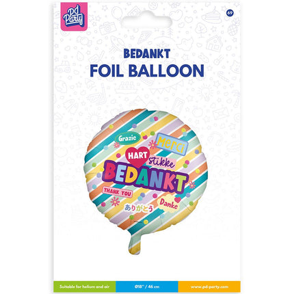 Ballon de baudruche - Merci