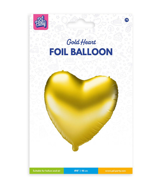 Ballon de baudruche - Coeur doré