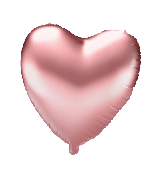 Ballon de baudruche - Coeur or rose