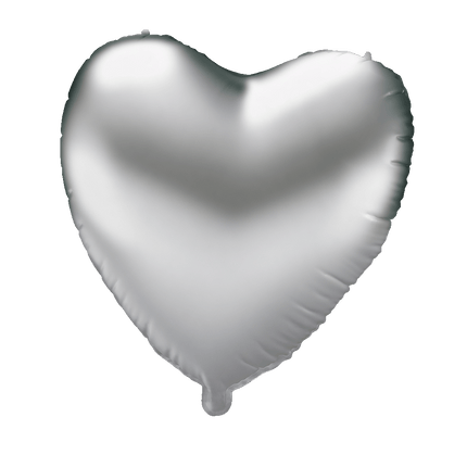Ballon de baudruche - Coeur argenté
