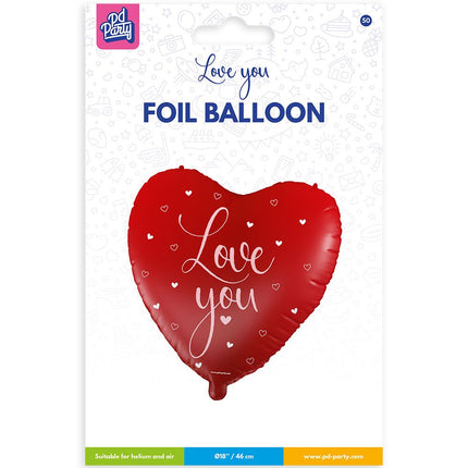 Ballon en hélium Love you 46cm
