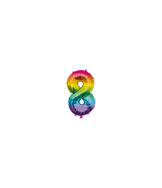Ballon de baudruche 40cm 8 Arc-en-ciel