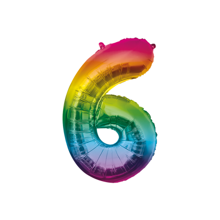 Ballon de baudruche 86cm 6 arc-en-ciel