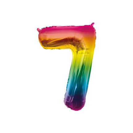 Ballon de baudruche 86cm 7 arc-en-ciel