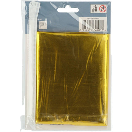 Folie Ballon Cijfer 0 Goud met standaard 72cm van Folat koop je bij Partywinkel